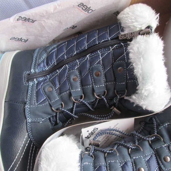 TOTES SHIRLEY TALL GIRLS WINTER BOOTS – DRESS BLUE COOL BLUE - Picture 11 of 16